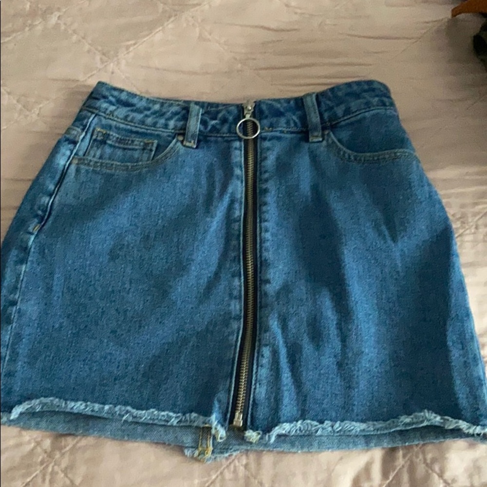 PacSun Zipper Jean Skirt